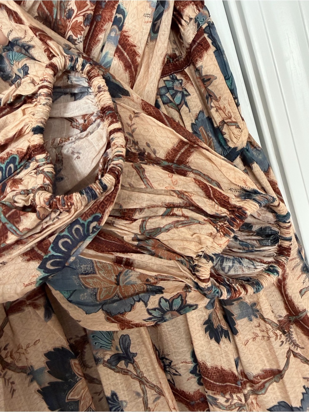 Zimmermann Ascension Tie Billow Long Sleeve Tiered Maxi Dress - size 2 - Picture 10 of 15